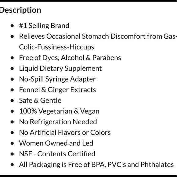 Gripe Water • Mommy’s Bliss ✨ - Picture 3 of 5